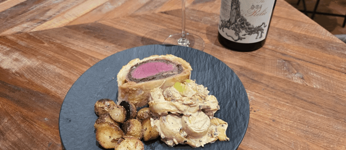 Standish Relic Shiraz 2018 with venison wellington Standish Relic Shiraz 2018 with venison wellington