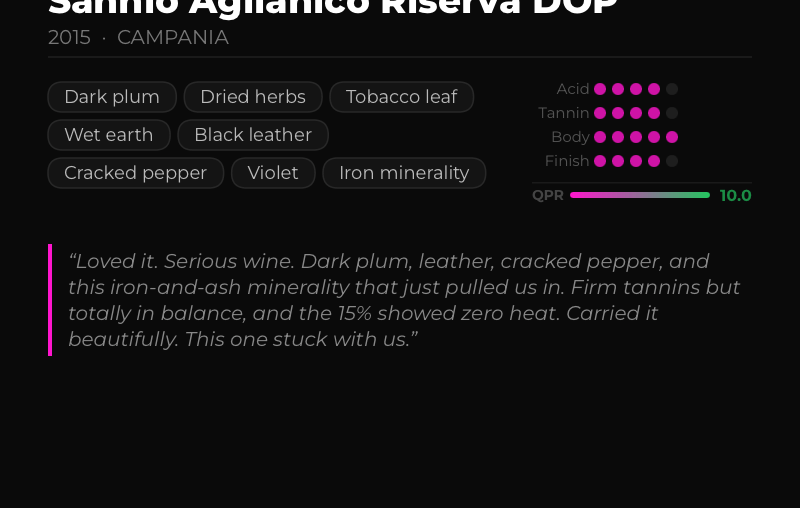 My wife and I are going down a rabbit hole of volcanic, Nebbiolo-esque reds...