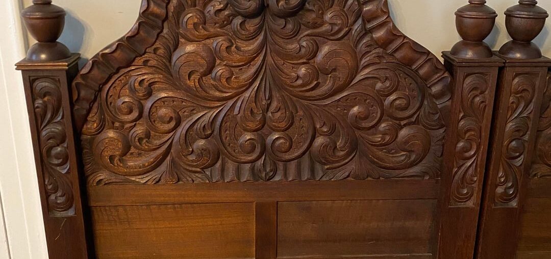 Alternate use for pair of twin carved headboards?