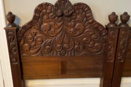 Alternate use for pair of twin carved headboards?