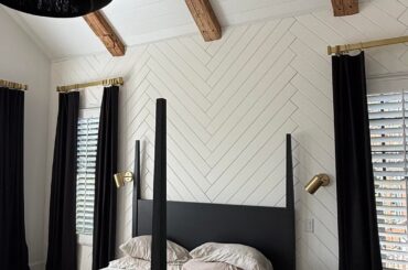 DIY ideas to get rid of herringbone accent wall without ripping out?