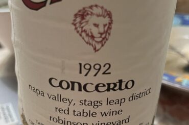 1992 Cronin Concerto - Stags Leap Dist. - Robinson Vineyard