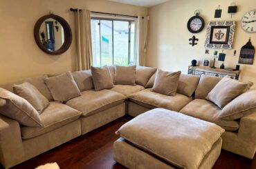 How’d I do styling my new sectional.