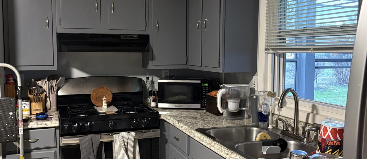 Adding copper tin backsplash Adding copper tin backsplash