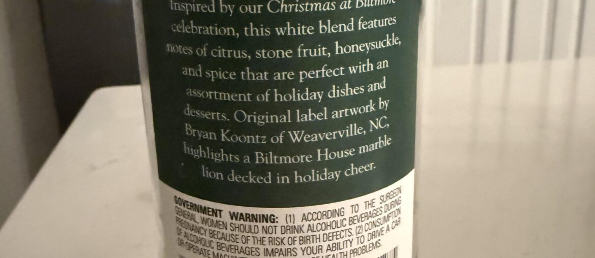 Wine similar to Biltmore Christmas White Wine? Wine similar to Biltmore Christmas White Wine?