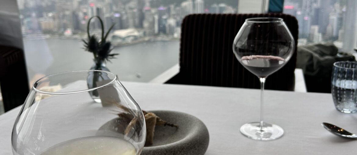 Continuation of the drinking Chardonnay’s out of big old burgundy wine glasses