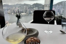 Continuation of the drinking Chardonnay’s out of big old burgundy wine glasses