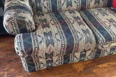 Looking for rug recommendations to match couch and floor color(wall is blue grey)