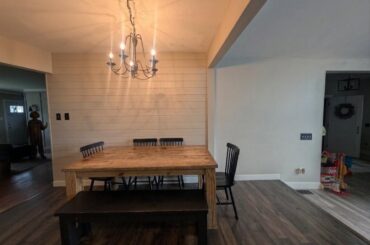 How should I decorate these two walls in my dining room?