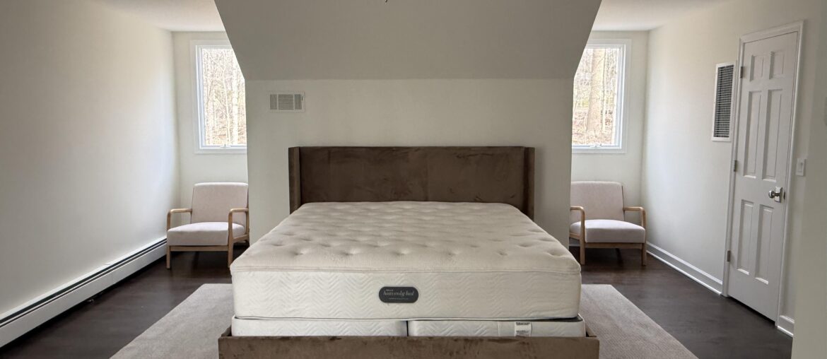 stuck on what to do with the two dormer windows on either side of the bed