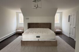 stuck on what to do with the two dormer windows on either side of the bed