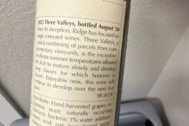NV wine, bottled date