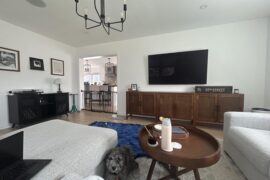 Living room styling/staging