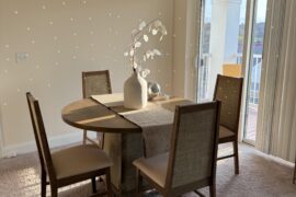 Help with wall art.. and should I put a rug under the table??