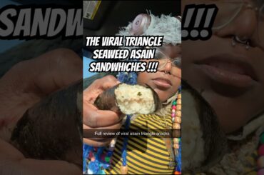 The Viral Asian SEAWEED SANDWICHES (raw and unedited) #foodie #asain #korean