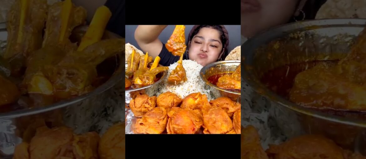 ASMR EATING SPICY 🔥🥵 MUTTON NALLI #mukbang #eatingvideos #youtubeshorts #ytshorts
