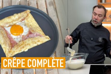 Classic French Crêpe Complète (Ham, Egg & Cheese)
