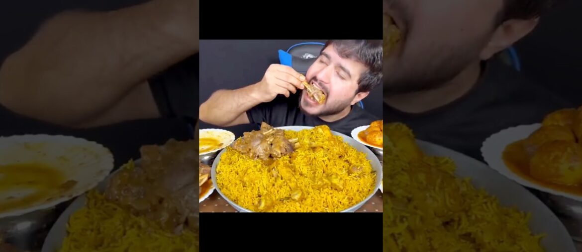 ASMR EATING SPICY 🔥🥵 MUTTON CURRY #mukbang #eatingvideos #youtubeshorts #mukbanghorfun #ytshorts