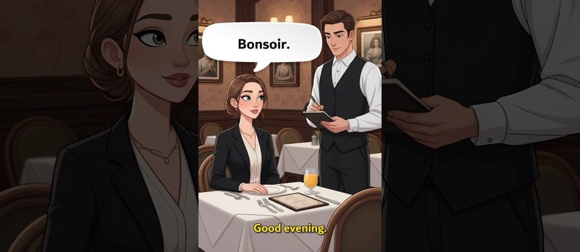 Learn French at a Restaurant 🍽️ Real Conversation #shorts