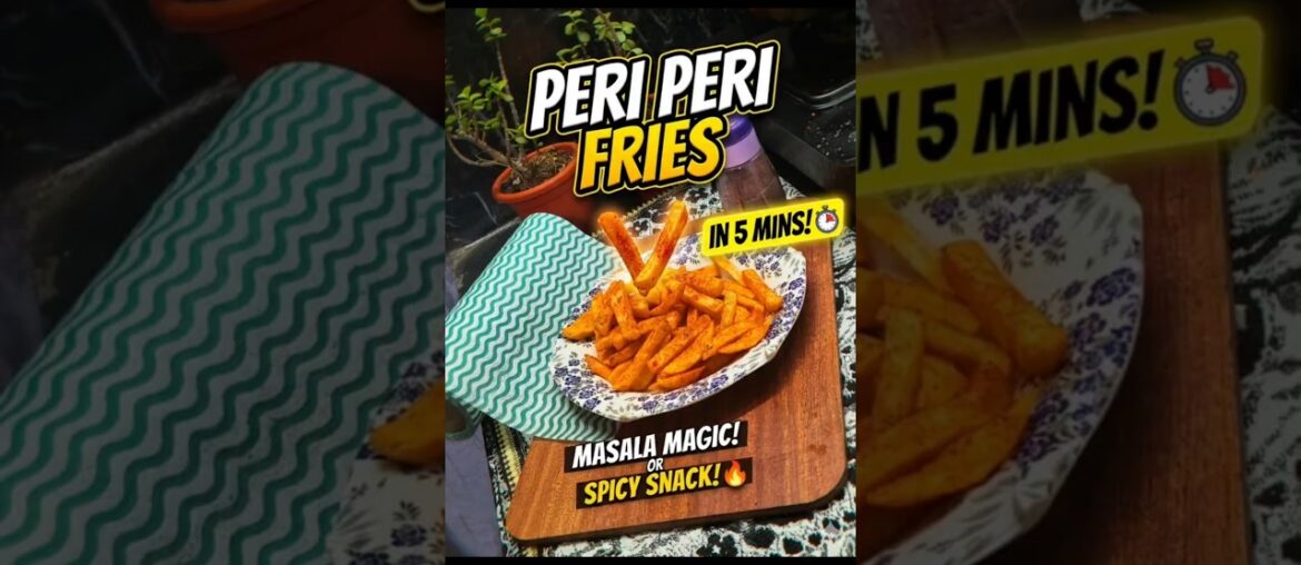 Try my style tandoori peri peri french fries 🍟 you'll ♥️it