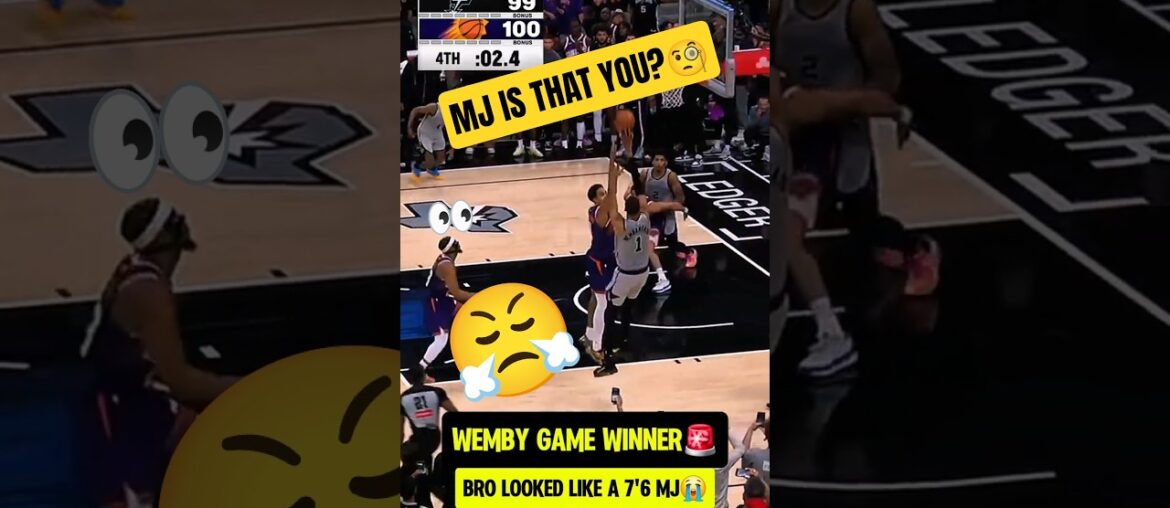 Wemby WINNER sends Spurs to PLAYOFFS🚨