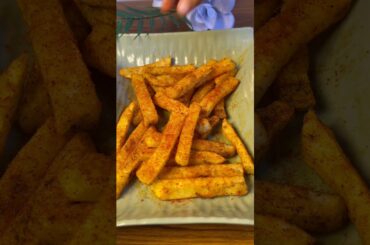 Garlic french fries 🍟 | garlic chilli potato recipe at home | #frenchfries #chillipotatoes #shorts