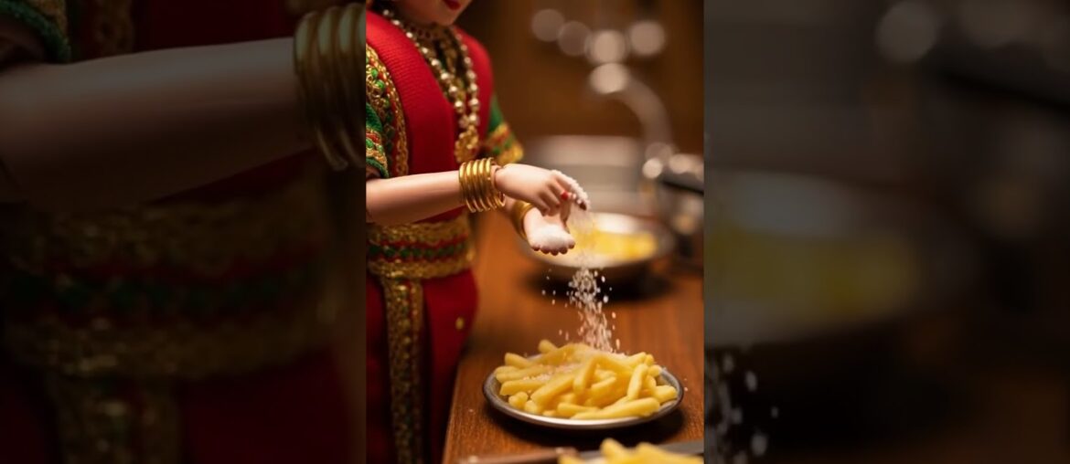 Miniature French Fries 🍟😱 | Crispy ASMR Cooking #Shorts