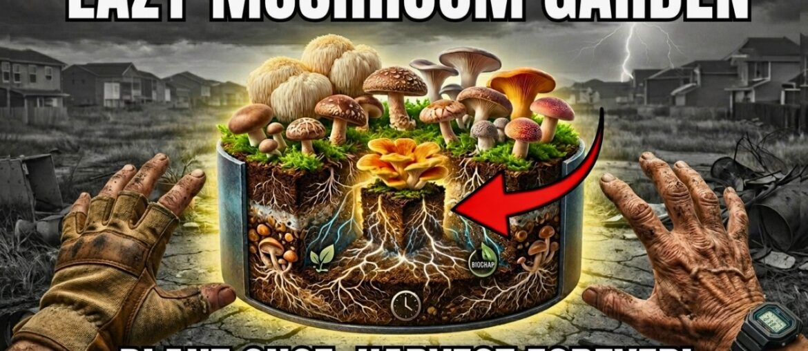 The "Lazy" Mushroom Garden That Feeds Itself for 10 Years (Plant Once, Harvest Forever)