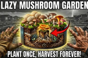 The "Lazy" Mushroom Garden That Feeds Itself for 10 Years (Plant Once, Harvest Forever)