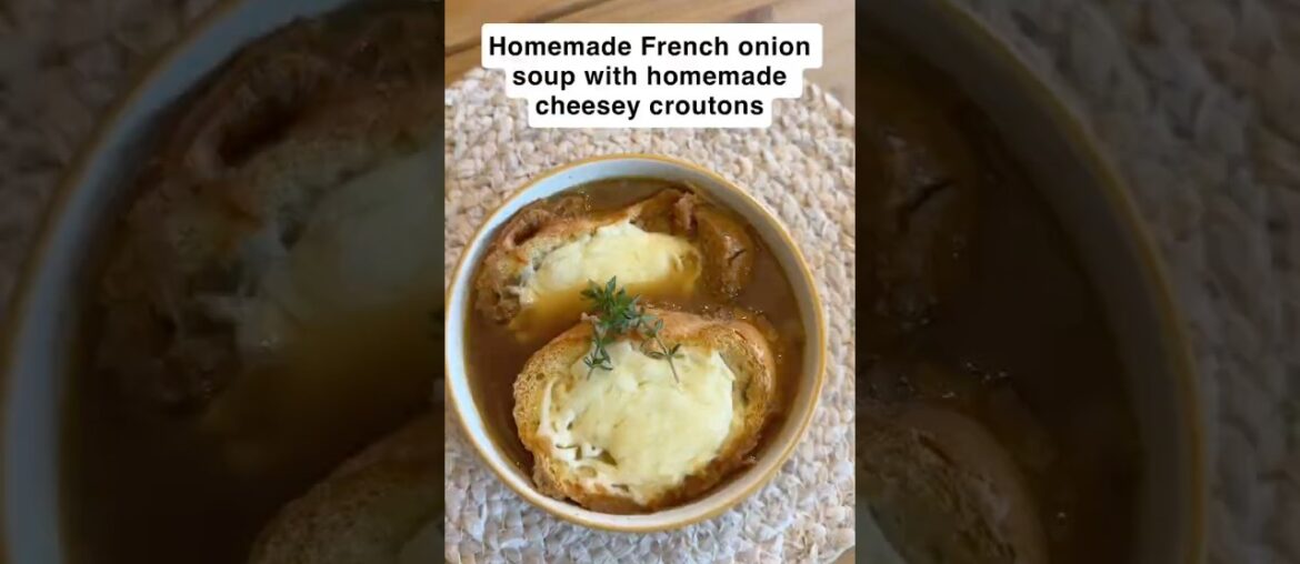 Homemade French Onion Soup Recipe #homecooking #bigfamily #soup #food