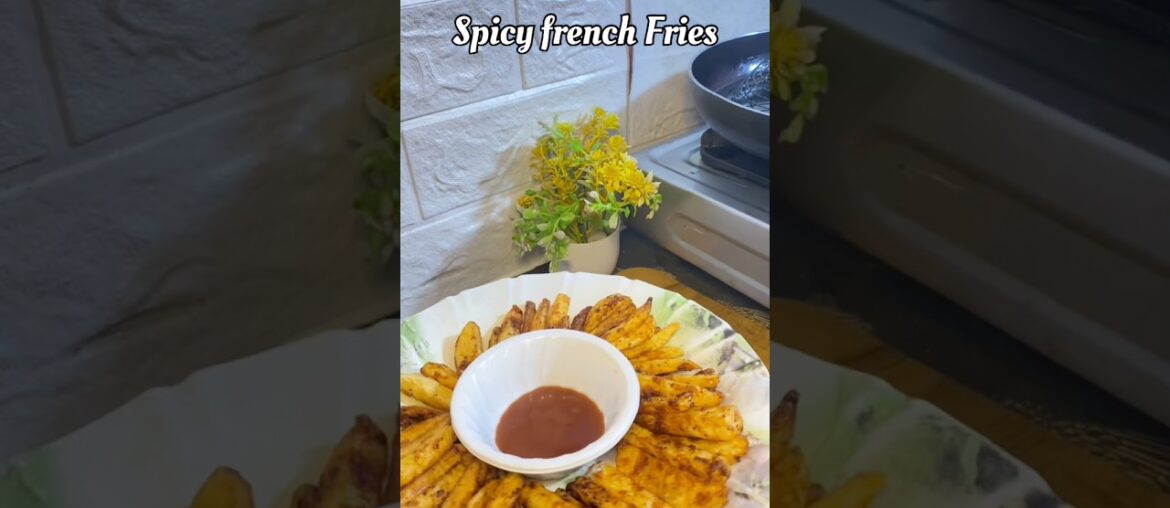 Spicy French Fries 😍 chatpata snacks recipe#trending #recipe  #frenchfries #potato #eveningsnacks