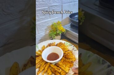 Spicy French Fries 😍 chatpata snacks recipe#trending #recipe  #frenchfries #potato #eveningsnacks