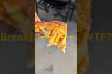WTF… French Fries on a BREAKFAST Pizza?! 🍟🍕😳
