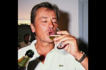Alain Delon: A Toast to Success #AlainDelon, #FrenchCinema, #ToastToLife, #ClassicStyl #love #delon