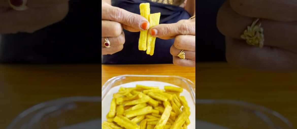 Banana French Fries ASMR #shorts #asmr #asmreating #asmrsounds #food #cooking #recipe #viral