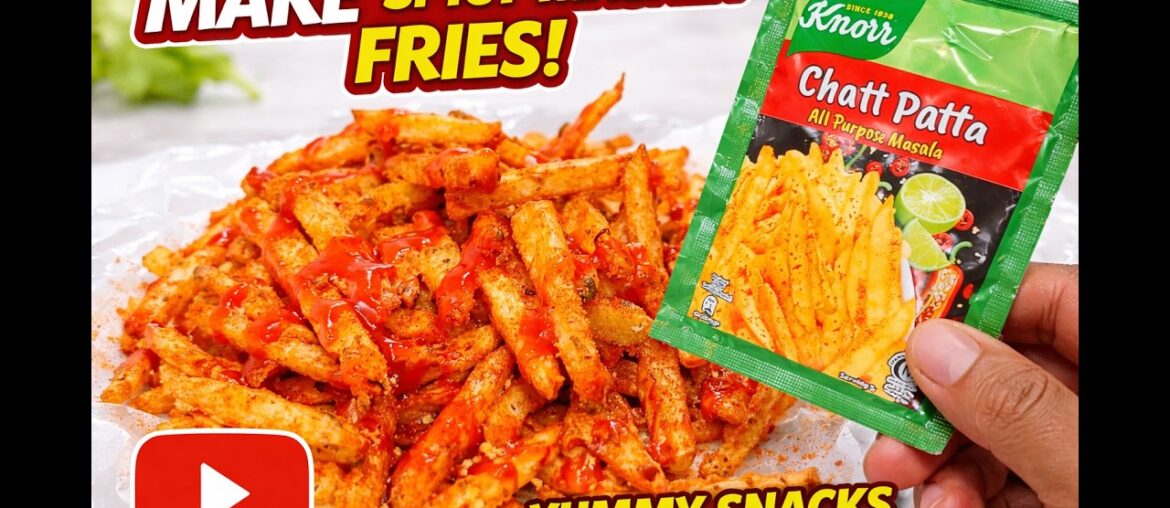 Crispy Spicy Masala Fries Recipe | Easy Homemade Chatpata Fries | Street Style French Fries