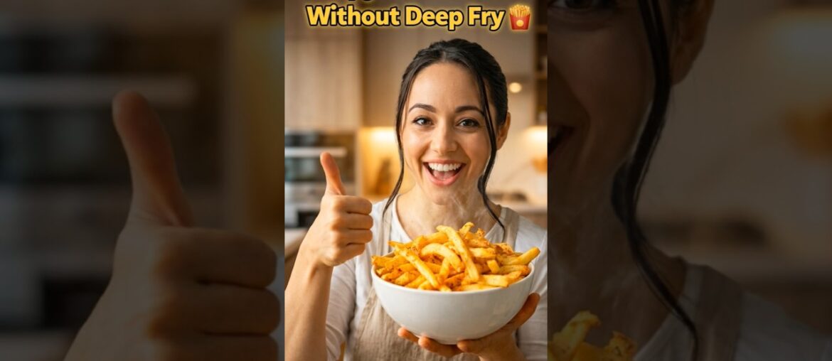 No Oil French Fries?! 🍟 Air Fryer Trick That Actually Works 😱 #shorts