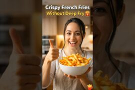 No Oil French Fries?! 🍟 Air Fryer Trick That Actually Works 😱 #shorts