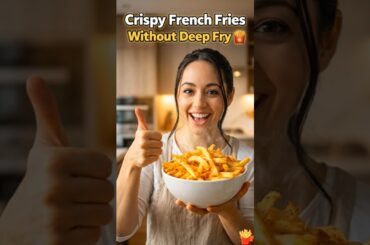 No Oil French Fries?! 🍟 Air Fryer Trick That Actually Works 😱 #shorts