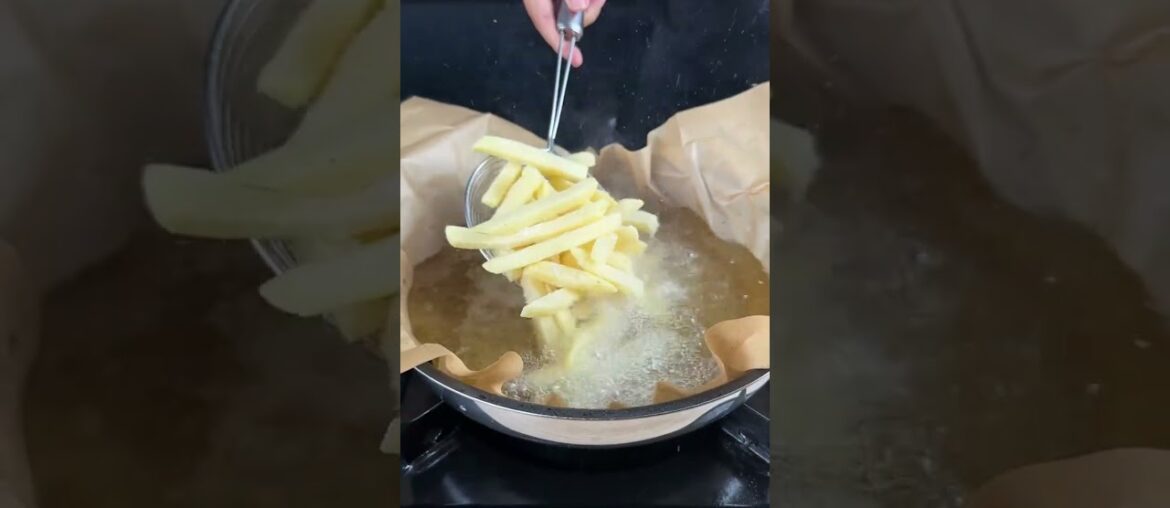 Mess-free skillet french fries
