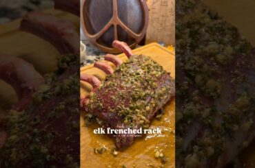 Elk French Rack w/ a Red Wine Reduction Sauce