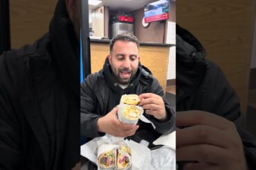 Tuhamas Chicken Tawook on French bread with coleslaw, fries, pickles, NO GARLIC #foodie #fypシ