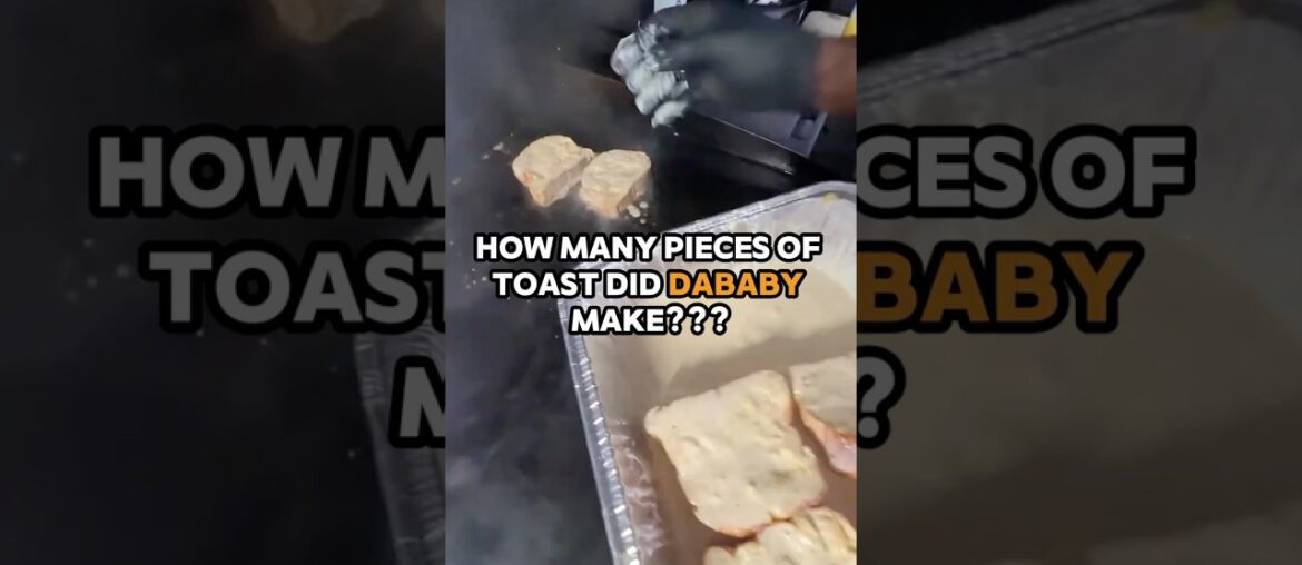 How many pieces of French toast did DaBaby make? 👀🍞