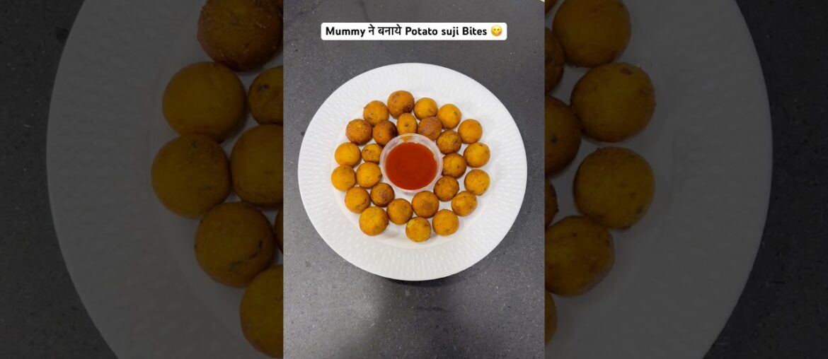 Mummy ने बनाये Potato suji Bites 😋 #potatorecipe #sujirecipe #foodvlog #cooking #recipes
