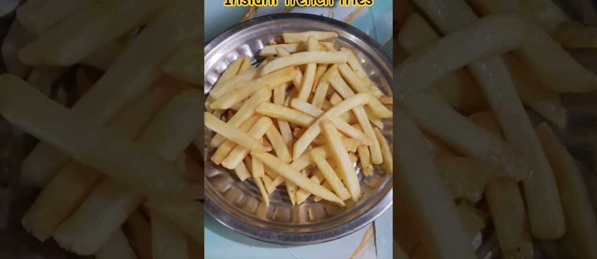 easy recipe instant french fries #friesrecipe #recipe #foodie #belgianfries #heinzgr#crinklecutfries