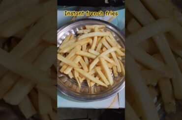 easy recipe instant french fries #friesrecipe #recipe #foodie #belgianfries #heinzgr#crinklecutfries