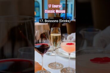 “17 Course French Menu 🍽️ | Luxury Fine Dining Explained 😳” #hospitality #reels