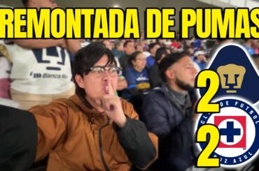 ¡CRUZAZULEADA! Reacciones PUMAS 2-2 Cruz Azul Jornada 11 DESDE EL ESTADIO OLIMPICO
