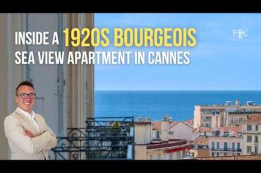 Inside a 1920s Bourgeois Apartment with Sea Views in Cannes | Property Tour