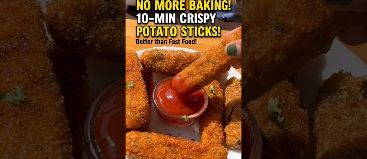 Crispy Potato Sticks Recipe | Better Than French Fries! 🍟#food #potatostick #shorts
